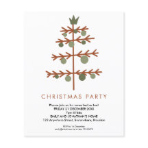 PAPEL | Invitación Simple de Árbol de Navidad para