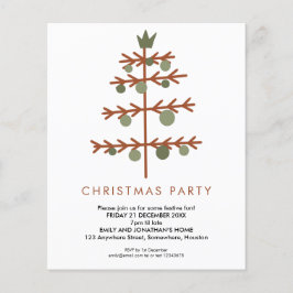 PAPEL | Invitación Simple de Árbol de Navidad para