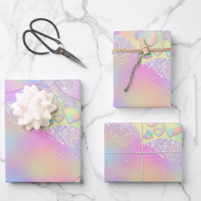 Papel irlandés del corazón del arco iris (Anverso)