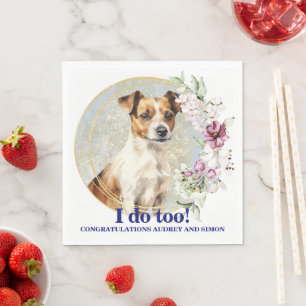 Papel Jack Russell Terrier Servilleta con foto de perro