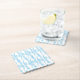 Papel Juego de Posavasos Remolinos Azules