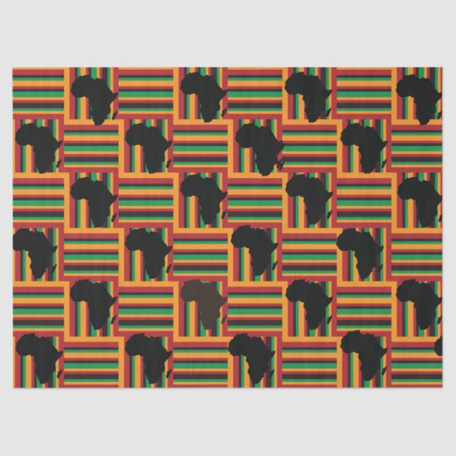 Papel Kente Tissue, papel Kente Wraping (Anverso)