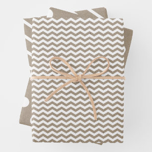 Papel Kraft Falso Chic con Patrones Múltiples Dive