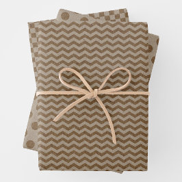 Papel Kraft Falso con Patrones de Papel Kraft Fals