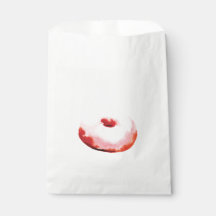 La bolsa de favores de los donuts rosados. Moderno
