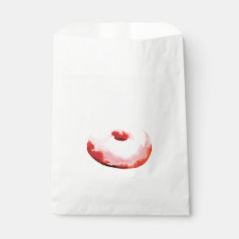 Papel La bolsa de favores de los donuts rosados. Moderno