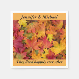 Papel La recepción de la boda de la servilleta personali