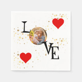 Papel La servilleta de amor personalizada con mamá y mi 