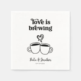 Papel La servilleta de café / té de Amor está en infusió