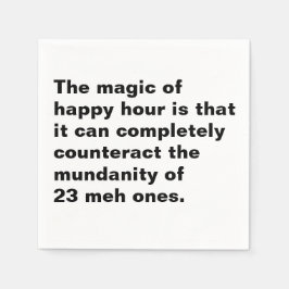 Papel La servilleta de cócteles Magic of Happy Hour