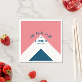 Papel La servilleta de esquí de invierno personalizada r