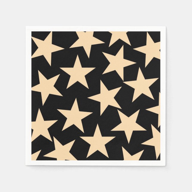 Papel La servilleta de las estrellas negras para una sof (Anverso)