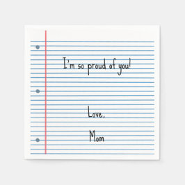 Papel La servilleta del almuerzo de la hoja de personali