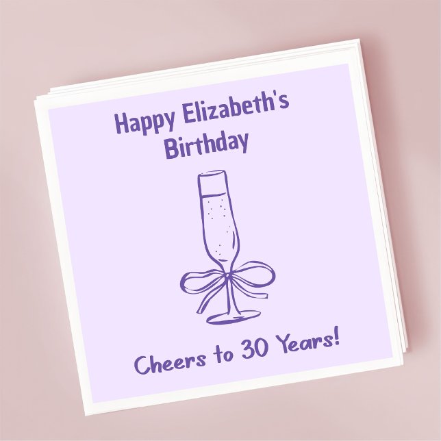 Papel Lavanda moderna vitorea a la servilleta de cumplea (Subido por el creador)