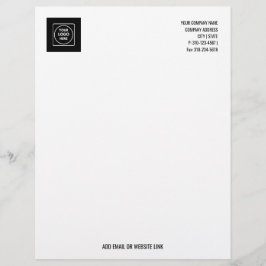 Papel letterhead con logotipo de negocio promocion