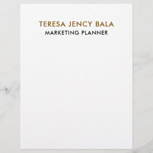Papel letterhead minimalista dorado profesional el
