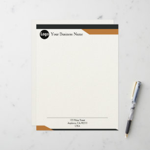 Papel letterhead minimalista y elegante para empre
