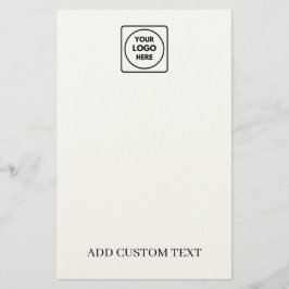 Papel letterhead promocional con logotipo personal