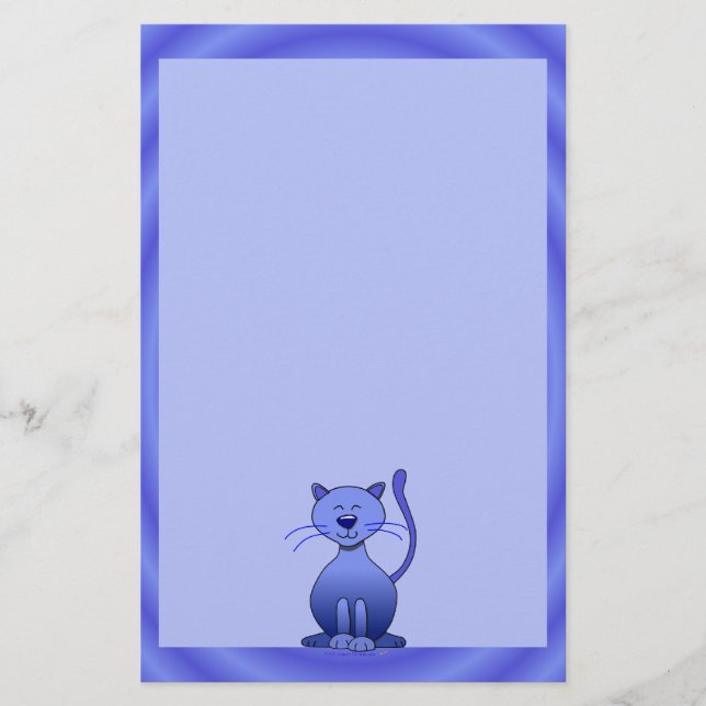 Papel lindo azul sonriente feliz de los efectos de (Anverso)
