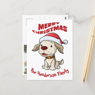 Papel lindo Merry Christmas personalizado postal