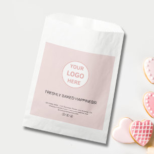Papel Logo Personalizado moderno Panadería Bolsa de pape
