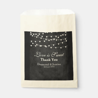 Papel Luces y corazones de hadas favorecen la bolsa