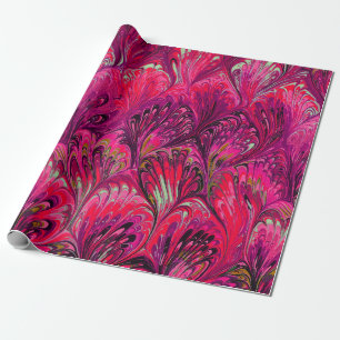 PAPEL MARBLADO, PATRÓN DE PINK PINK PINK ABSTRACT
