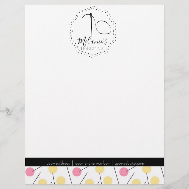 Papel Membretado de Logo Profesional-Costurera a M (Anverso)