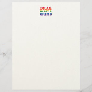 Papel Membretado 'El Drag no es un Delito'