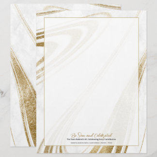 Papel Membretado Elegante para Reconocimiento de E