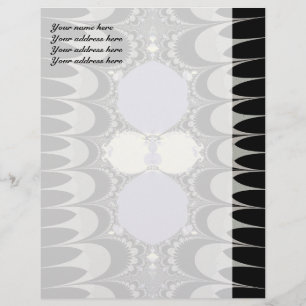 Papel Membretado Personalizado con Ornamento Dorad