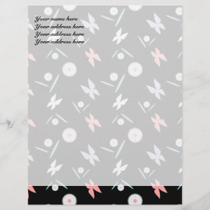 Papel Membretado Personalizado de Mariposas