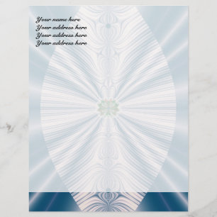 Papel Membretado Personalizado Hoja Azul