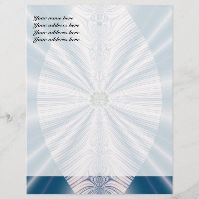 Papel Membretado Personalizado Hoja Azul (Anverso)
