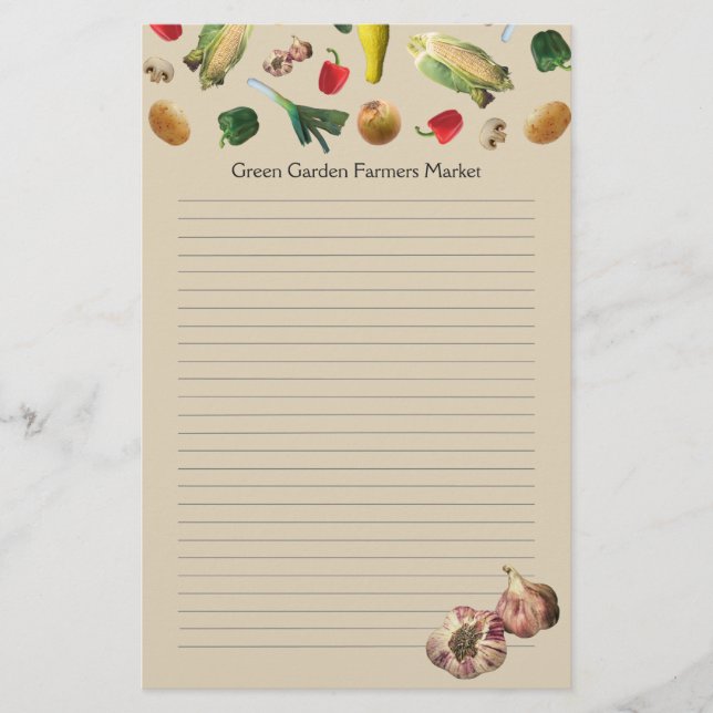 Papel Membretado Personalizado para Agricultores d (Anverso)