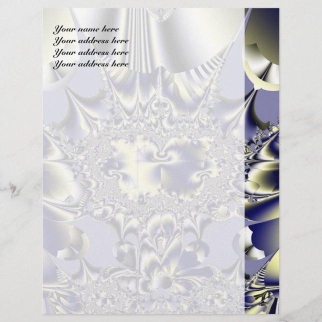 Papel Membretado Personalizado Purple Chaos (Anverso)