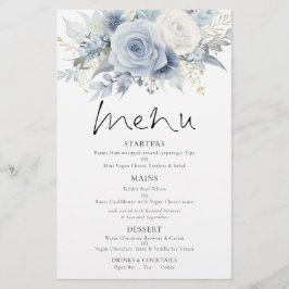 PAPEL | Menú Boda Dusty Blue Florals