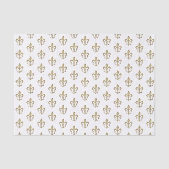 Papel metálico Dk Gold Fleur de Lis (Anverso)