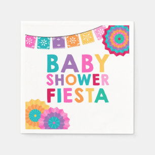 Papel Mexicano Baby Shower de la servilleta de Baby