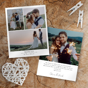 Papel Minimalista 4 Foto Boda Gracias