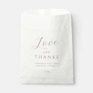 Papel Mínimo Amo Púrpura y Gracias Bolsa De Favor