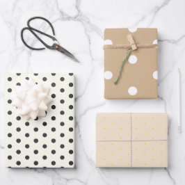 Papel mínimo de envolvimiento de puntos en blanco