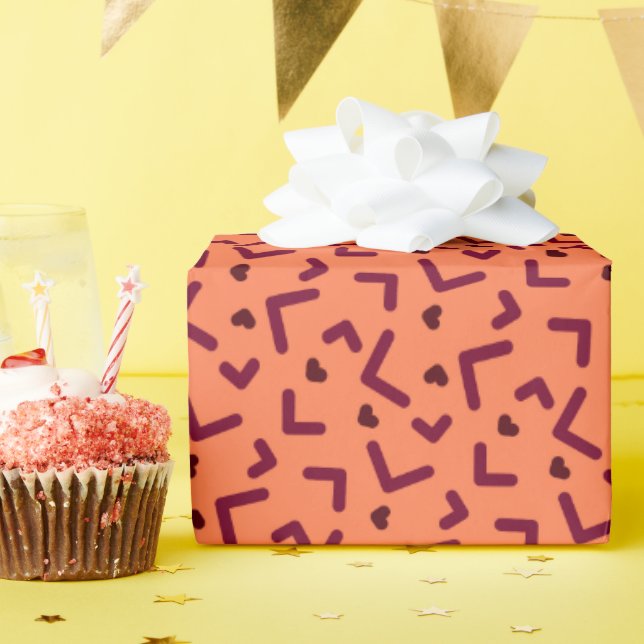 Papel moderno de envolver de regalo (Fiesta de cumpleaños )