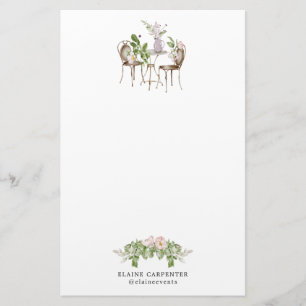 Papel monográfico elegante de jardín inglés