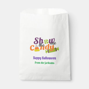 Papel Muéstrame la bolsa de golosinas de Halloween
