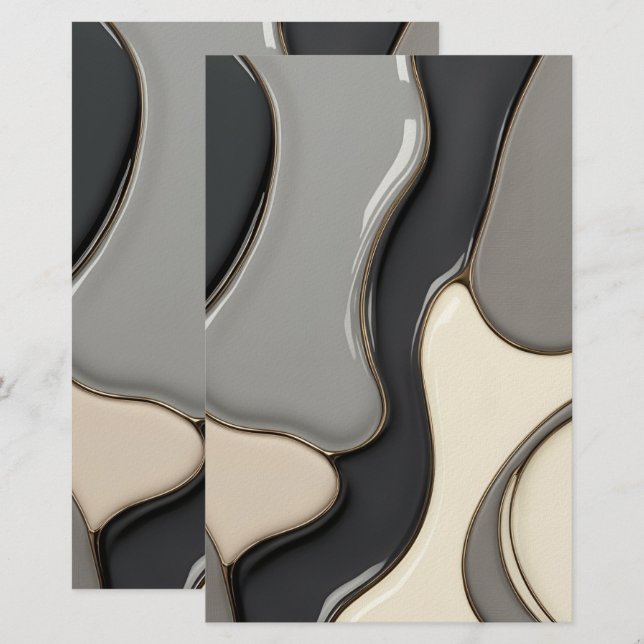 Papel multipropósito en gráficos elegantes (Anverso / Reverso)