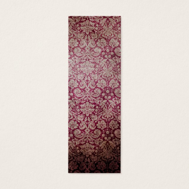 Papel mural de damasco rosa oscuro (Frente)