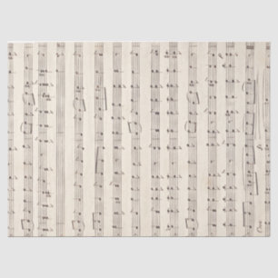 Papel musical de hoja de cosecha para desconchamie