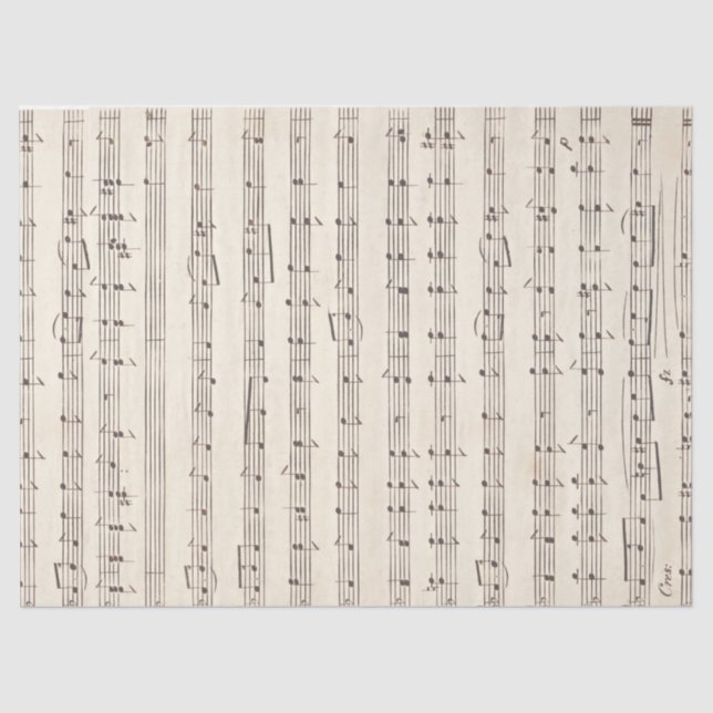 Papel musical de hoja de cosecha para desconchamie (Anverso)