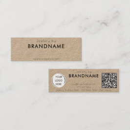 Papel natural Premium Kraft, tarjeta de visita de 